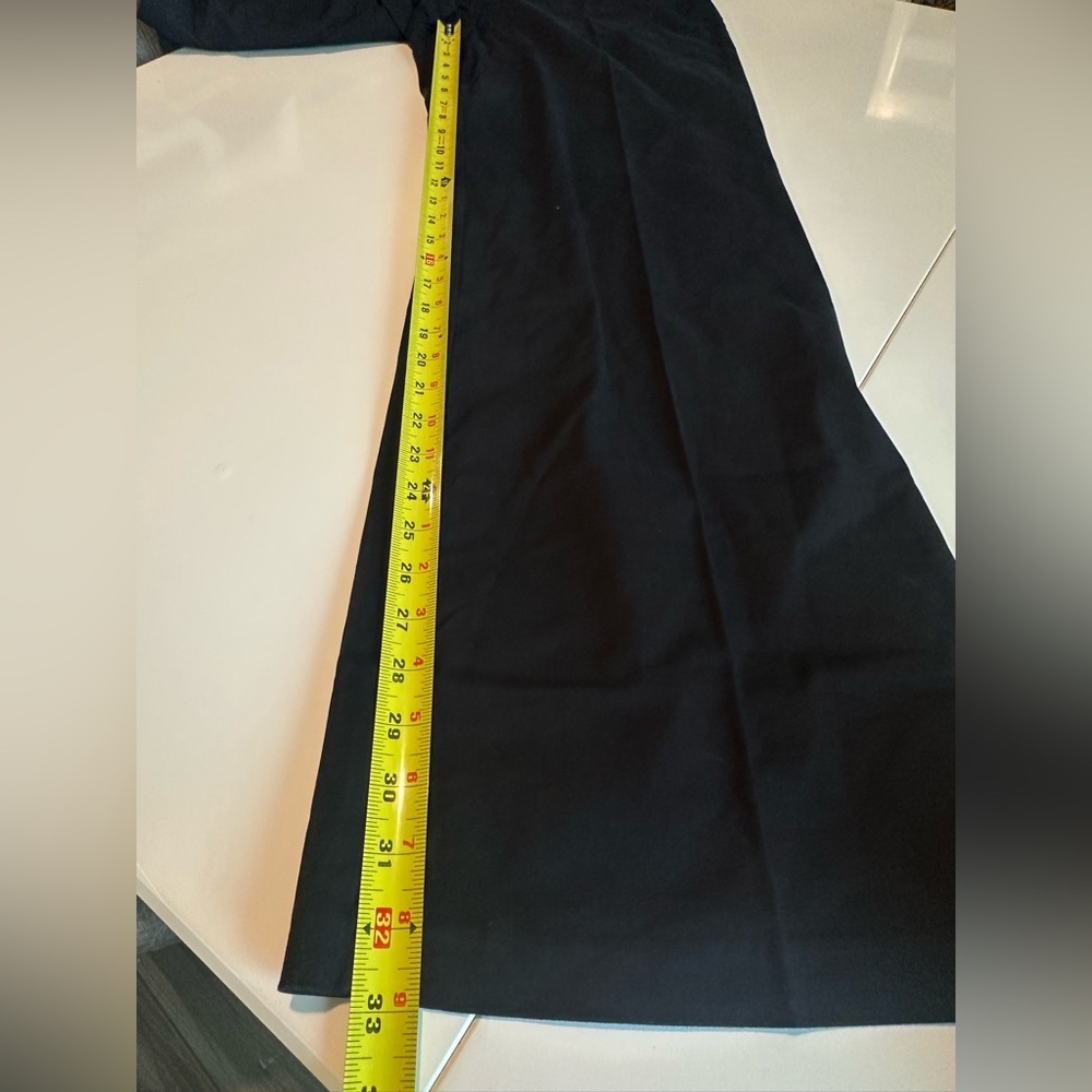 NWT Good American Black Woven High Rise Wide Leg Trouser Pants Size 8/29 - Picture 11 of 11